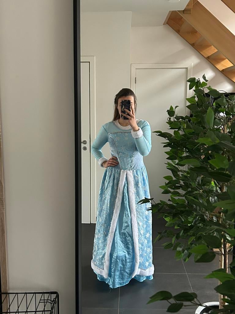 Kleedje Frozen 36/38 - Carnaval, Ophalen of Verzenden, Gedragen, Maat 36 (S), Kleding