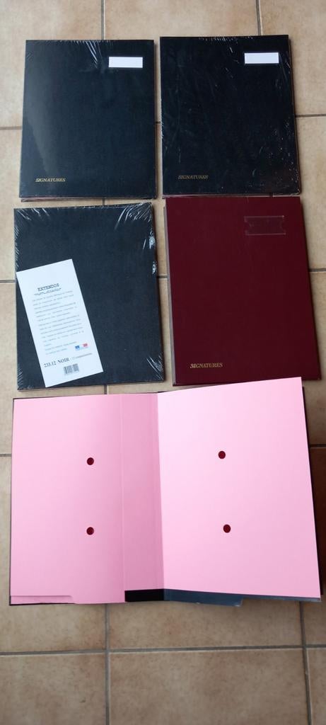 Signataire - Signature - Schrijfmappen 5 stuks, Diversen, Schrijfwaren, Ophalen of Verzenden, Nieuw