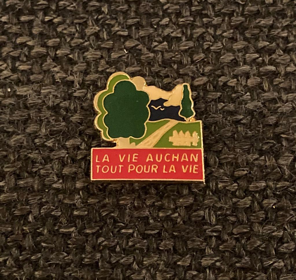 PIN - AUCHAN, Envoi, Utilisé, Autres sujets/thèmes, Insigne ou Pin's