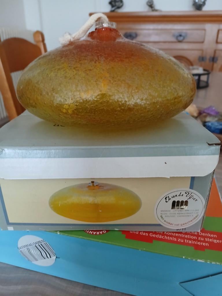 Olie lamp, Ophalen