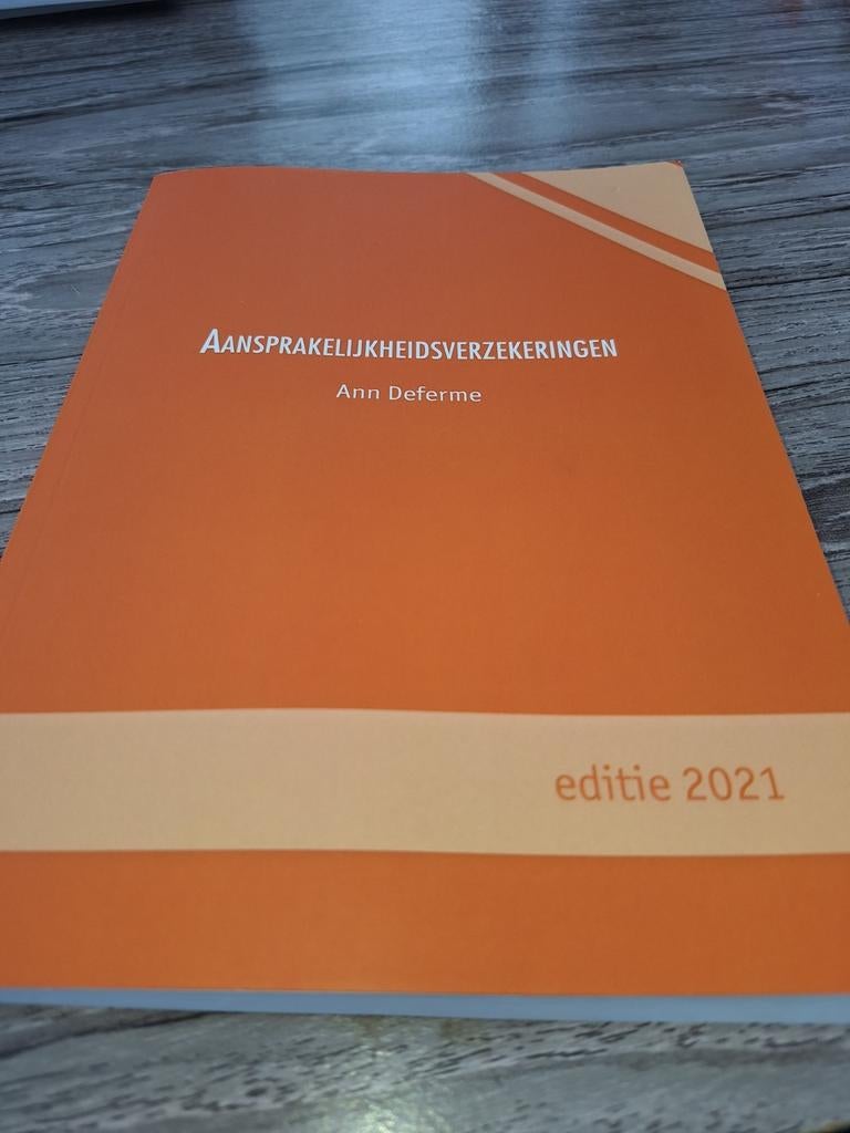 Aansprakelijkheidsverzekeringen, Boeken, Ophalen of Verzenden, Zo goed als nieuw