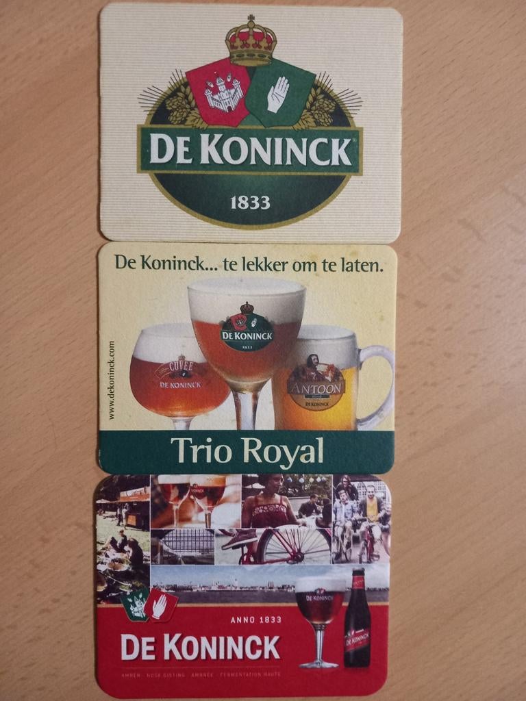 Bierviltjes De Koninck, varia (400), Verzamelen, Ophalen of Verzenden, Zo goed als nieuw, De Koninck