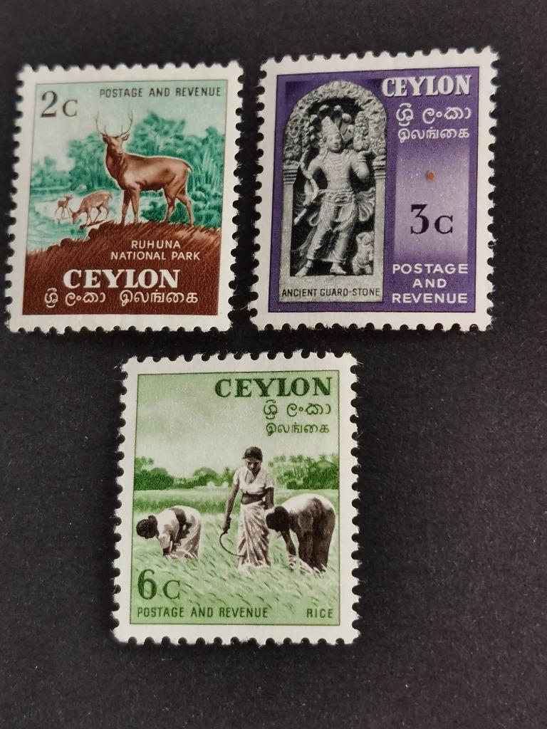 Ceylan 1954 - faune, bouddhisme, récolte de riz *, Enlèvement ou Envoi, Non oblitéré, Asie du Sud