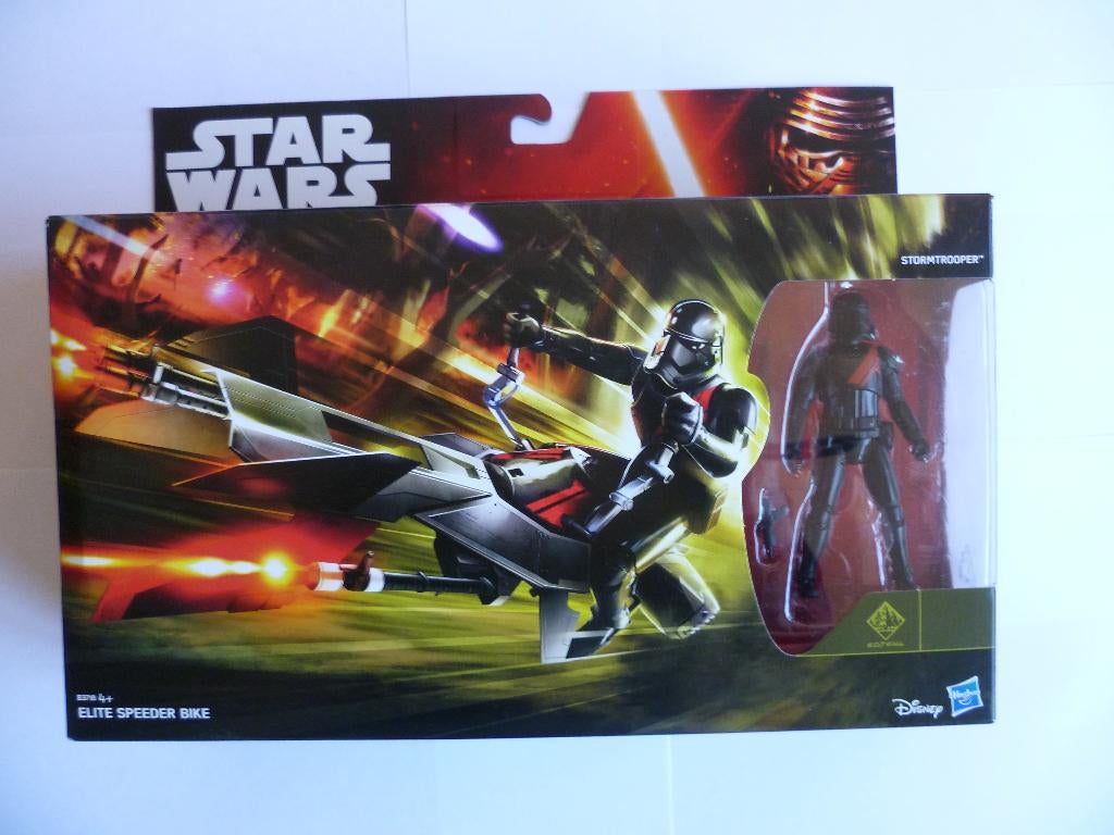 STARWARS THE FORCE AWAKENS"ELITE SPEEDERBIKE"+FIGUUR 2015, Enlèvement ou Envoi, Comme neuf, Figurine
