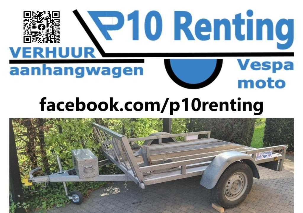 Verhuur aanhangwagen trailer Vespa of moto, Ophalen, Gebruikt