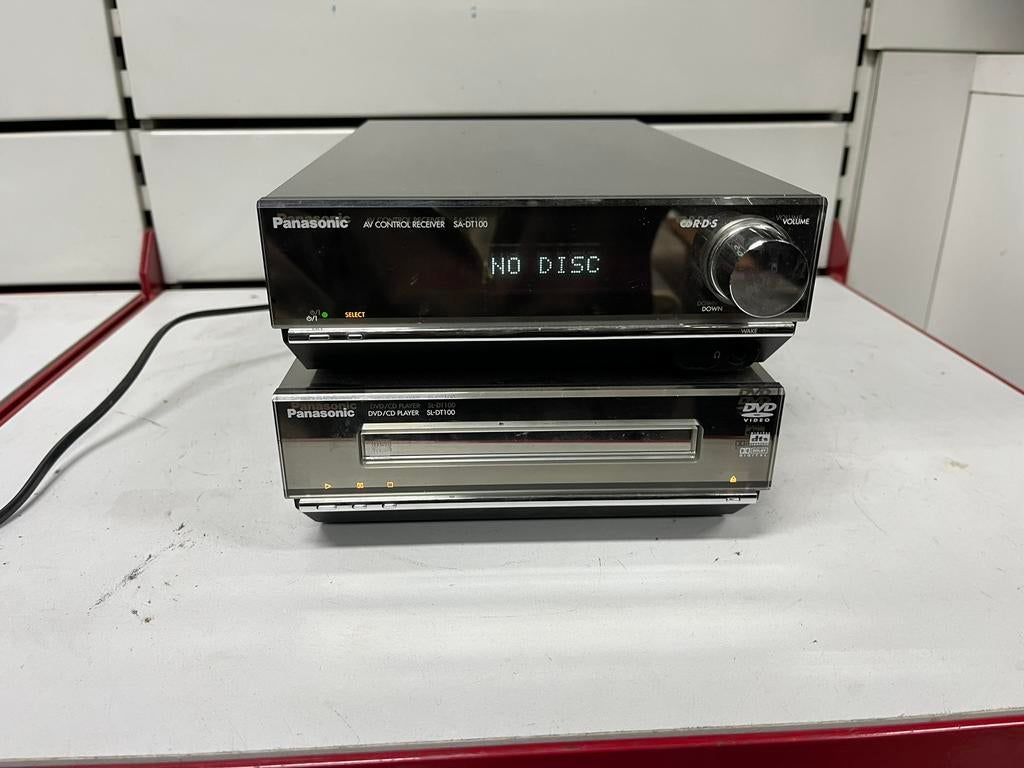 Panasonic SC-DT100 vintage hifi-systeem - spiegelontwerp, Ophalen of Verzenden, Gebruikt, Dvd-speler