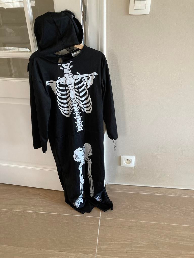Halloween skelet pak 7-9 jaar, Kinderen en Baby's, Carnavalskleding en Verkleedspullen, Ophalen of Verzenden, Zo goed als nieuw