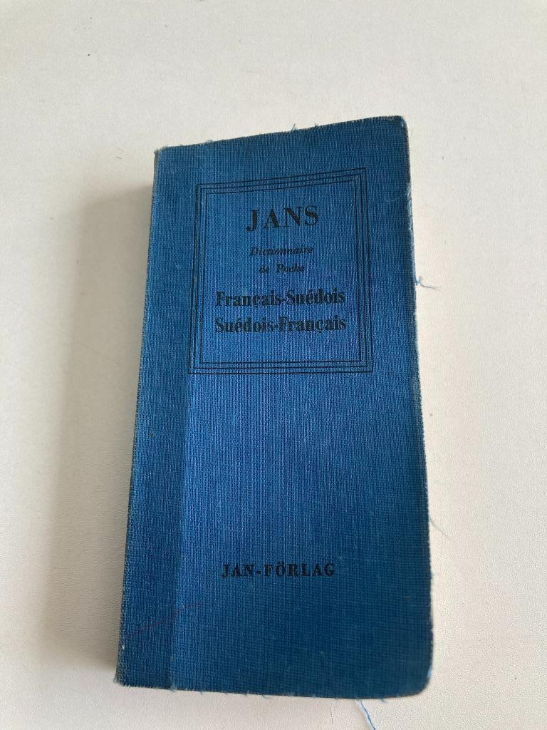 Jans Woordenboek Français - Suédois /Suédois - Français 1965, Gelezen, Frans, Jan Förlag, Overige uitgevers