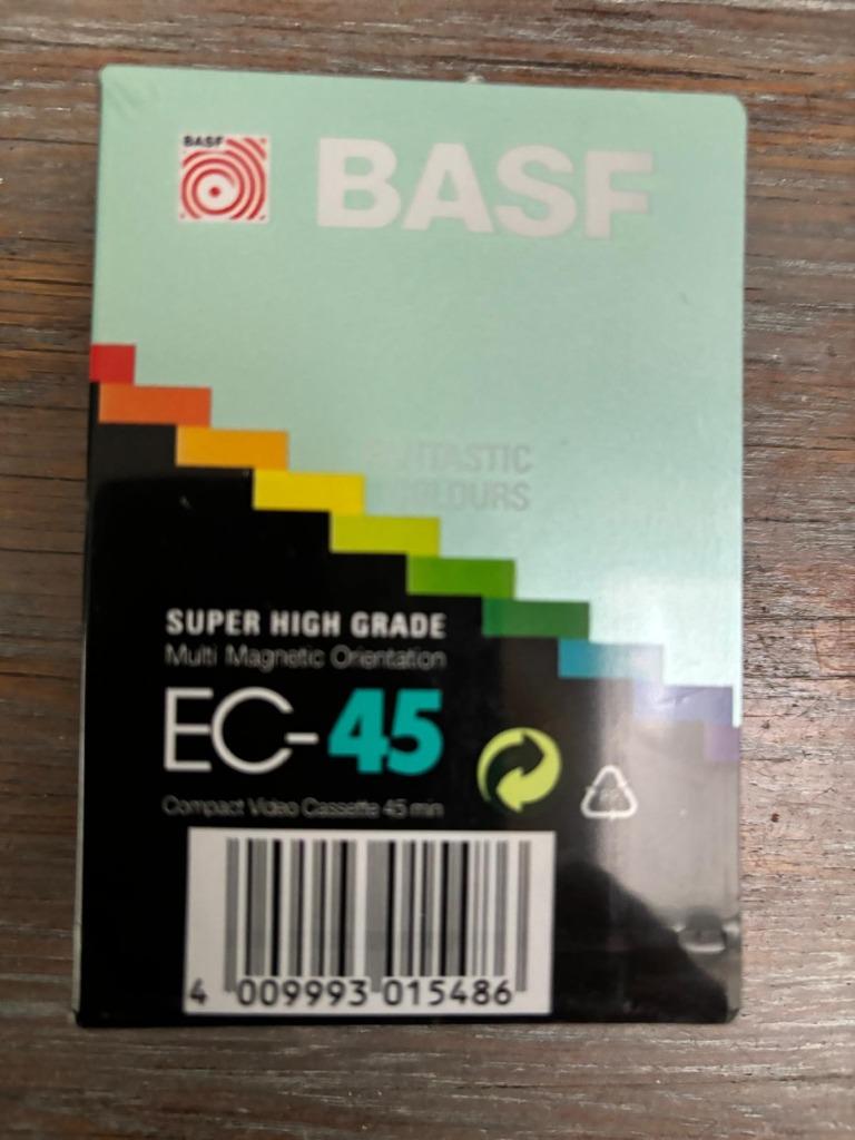 BASF EC-45 Multi Magnetic VHS-C Camera cassette scellé, Envoi