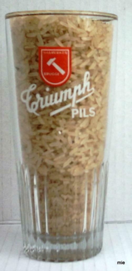 Bier brouwerij glas t'Hamerken Triumph, Verzamelen, Ophalen of Verzenden, Zo goed als nieuw, Bierglas