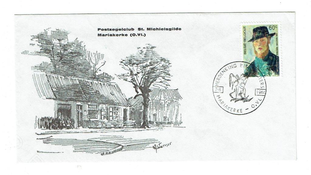 Gelegenheidsomslag met zegel OBP nr 1384 (Post-0085), Ophalen of Verzenden, Envelop