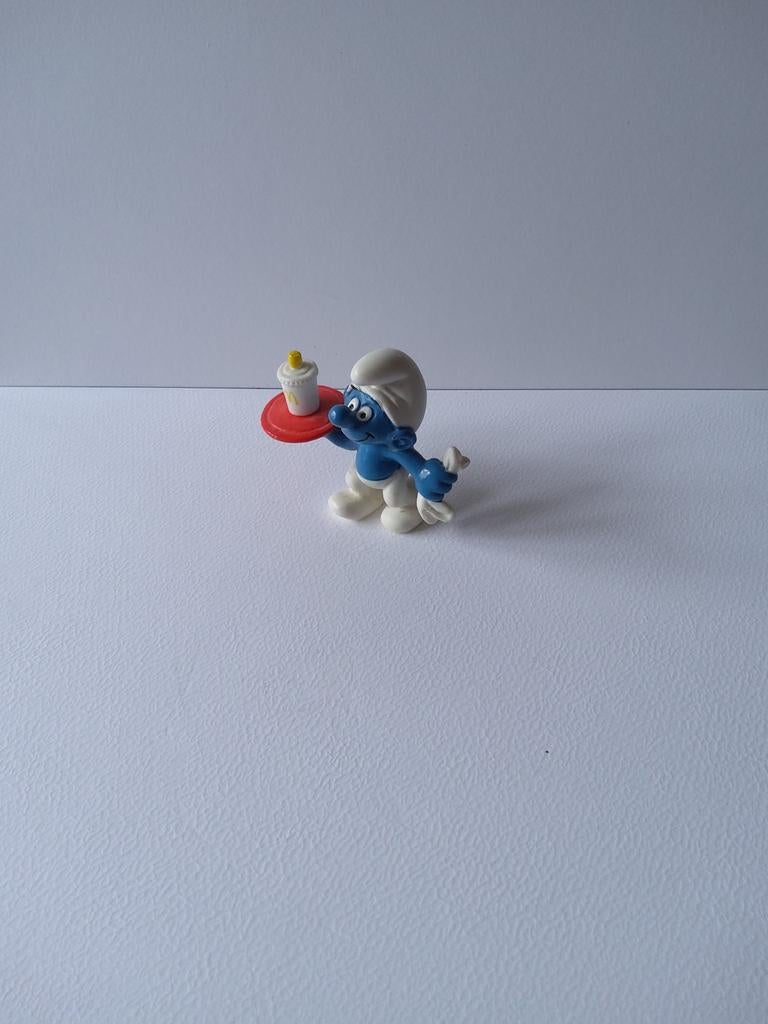 Advertentieserver van Smurf McDonald's, Ophalen of Verzenden, Zo goed als nieuw
