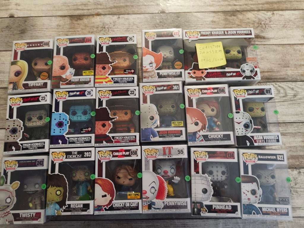 Funko pops horror, Ophalen