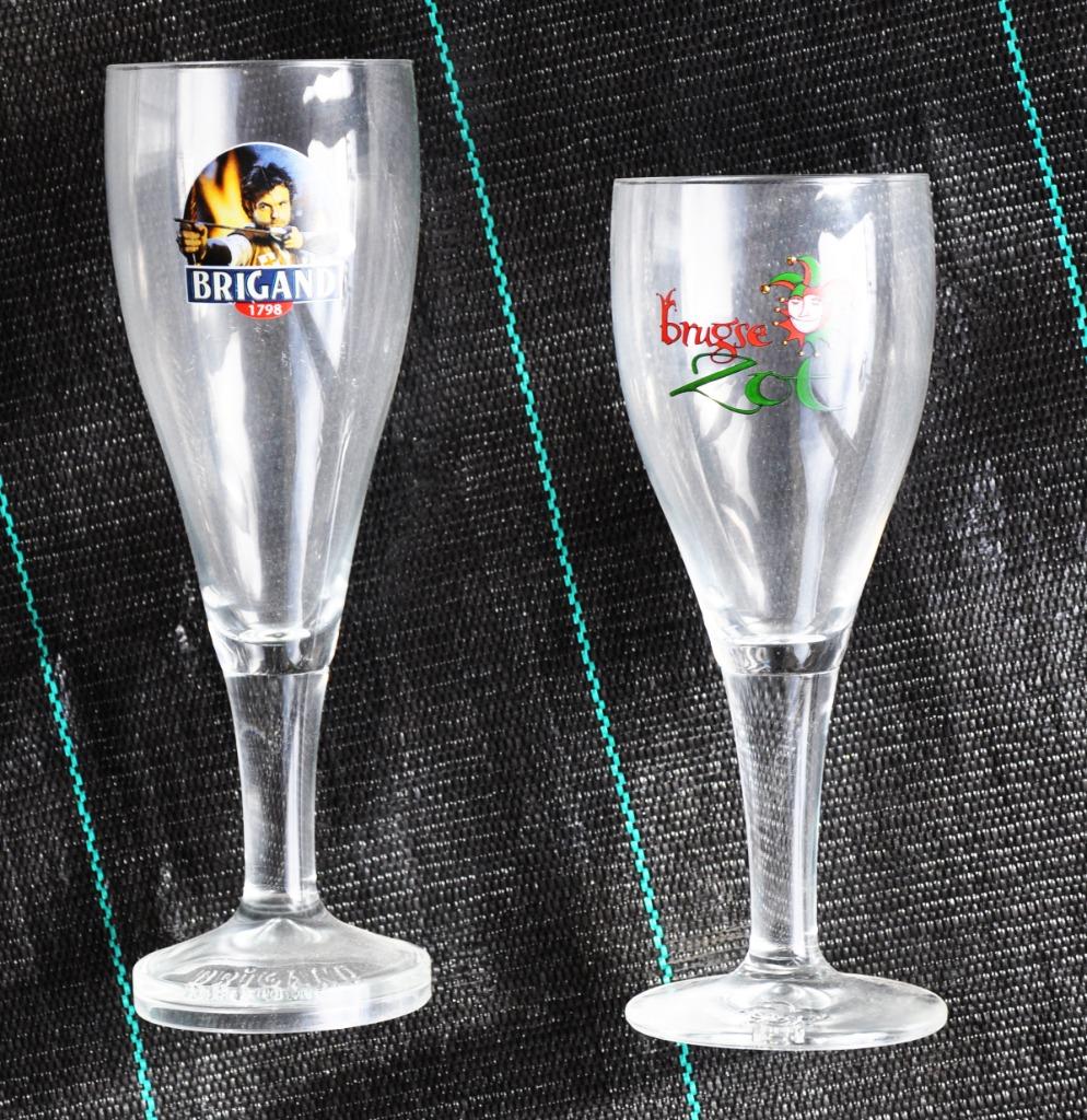 Bierglas : BRIGAND + BRUGSE ZOT + WAANRODE 875 jaar + Peter, Verzamelen, Biermerken, Ophalen of Verzenden