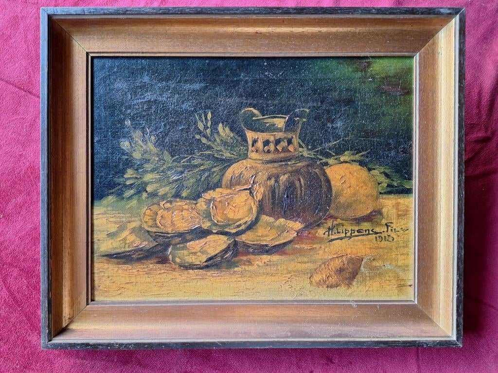 2 natures mortes de 1900 ET 1913 par LIPPENS, Enlèvement ou Envoi