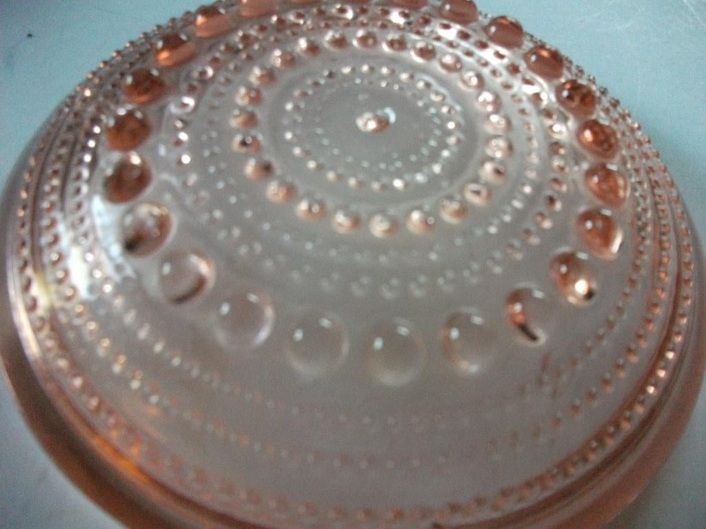 Mooie vintage glazen asbak oranje glas, Antiek en Kunst, Ophalen of Verzenden
