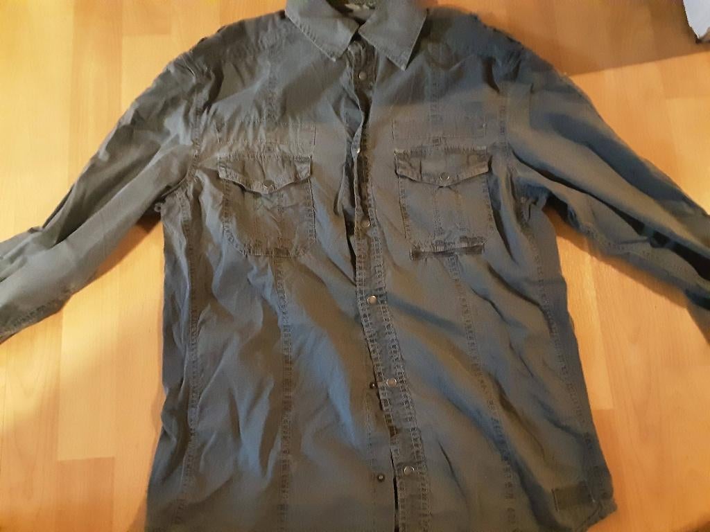 Chemise homme Taille S, Enlèvement ou Envoi, Porté, Gris, Autres