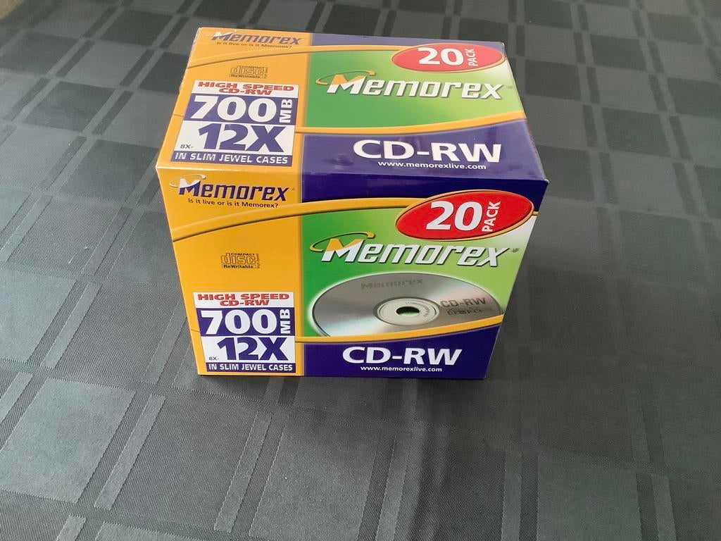 CD - RW Memorex, Ophalen, Nieuw, Memorex, Herschrijfbaar