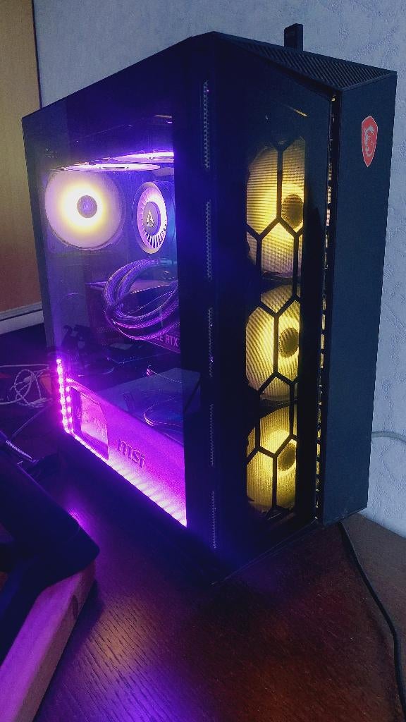 MSI ULTRA GAME PC 2 jaar oud - 64GB - RTX3080 - Waterkoeling, Computers en Software, 64 GB of meer, MSI, Intel, Nvidia, Virtual Reality