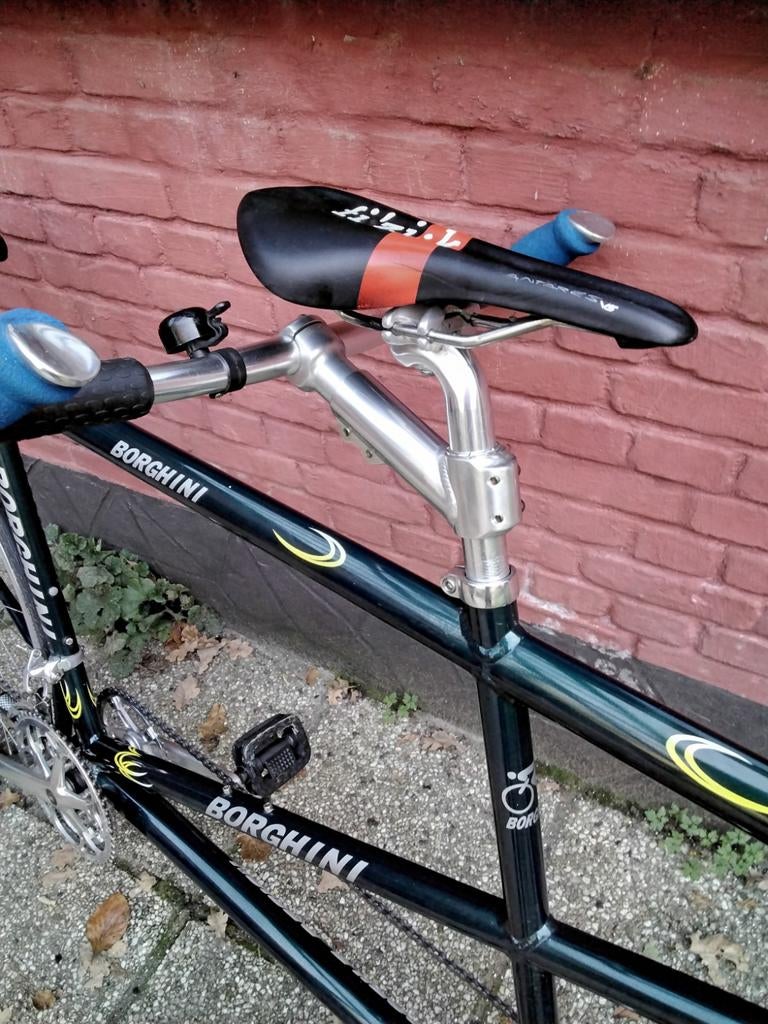 KOERS RACE TANDEM  BORGHINI ALUMINIUM spotprijs!, Enlèvement, Comme neuf, Plus de 20 vitesses, Shimano Ultegra
