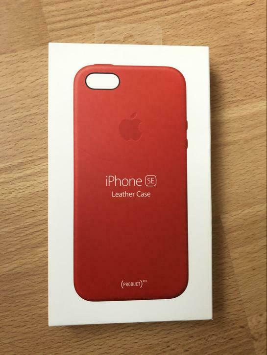 Coque iPhone SE Rouge Neuve, Neuf, Façade ou Cover