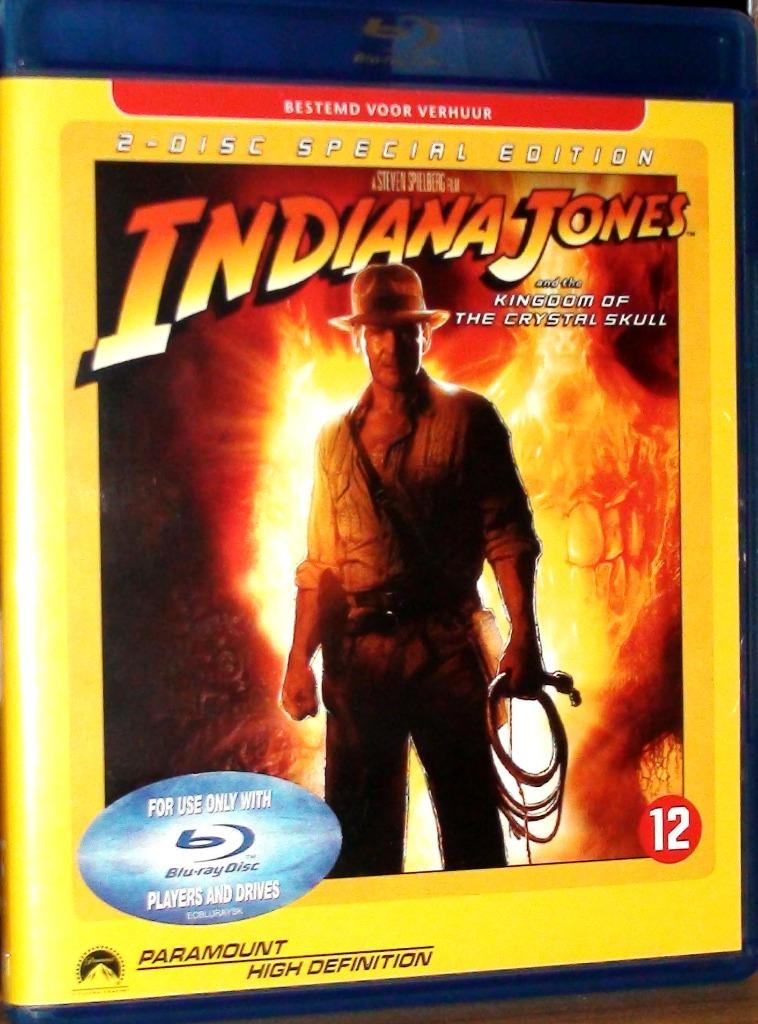 blu ray indiana jones and the kingdom of the crystal skull, Cd's en Dvd's, Blu-ray, Avontuur, Ophalen of Verzenden