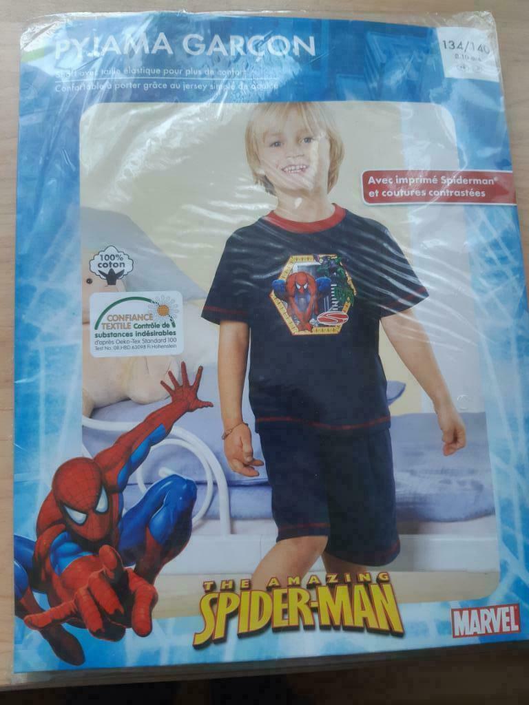 pyjama/shortama 134-140-jongen-Marvel Spiderman-NIEUW, Neuf, Garçon, MET, Enlèvement
