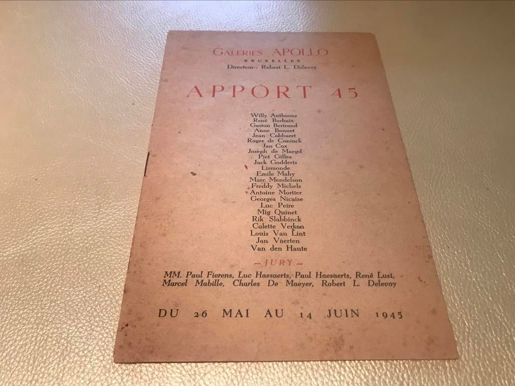 Apport 45, Jeune peinture belge, 4pag, Peire, Van Lint, Boeken, Ophalen of Verzenden, Zo goed als nieuw, Schilder- en Tekenkunst