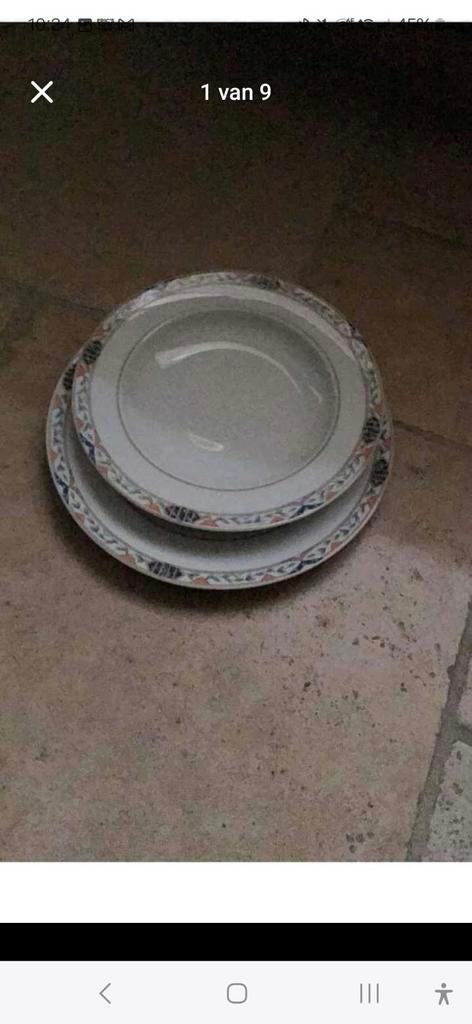 Servies 70 delig porselein, Ophalen, Zo goed als nieuw, Overige stijlen, Porselein