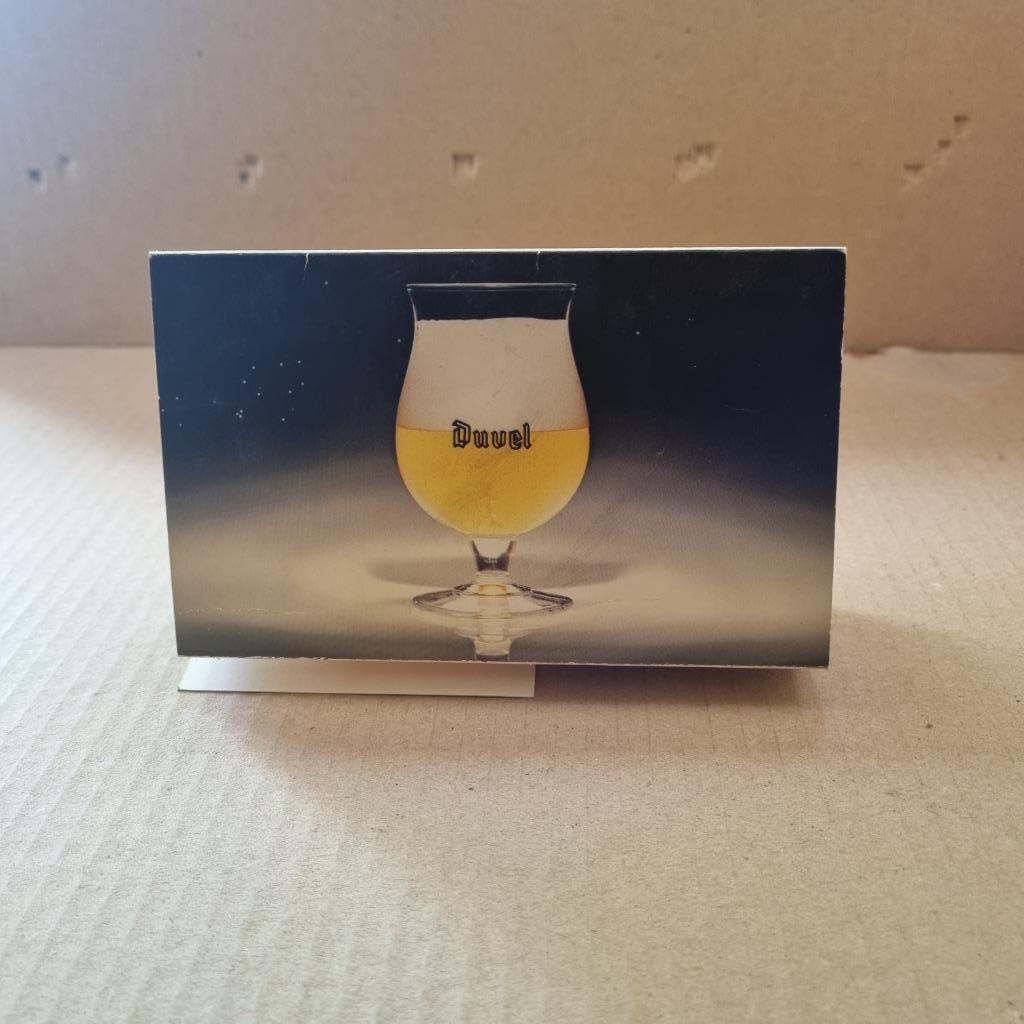 Publicité de table Duvel (modèle 2), Enlèvement ou Envoi, Utilisé, Panneau, Plaque ou Plaquette publicitaire, Duvel