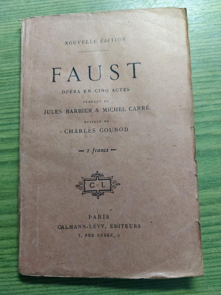 faust opéra en 5 actes, Antiek en Kunst, Ophalen of Verzenden