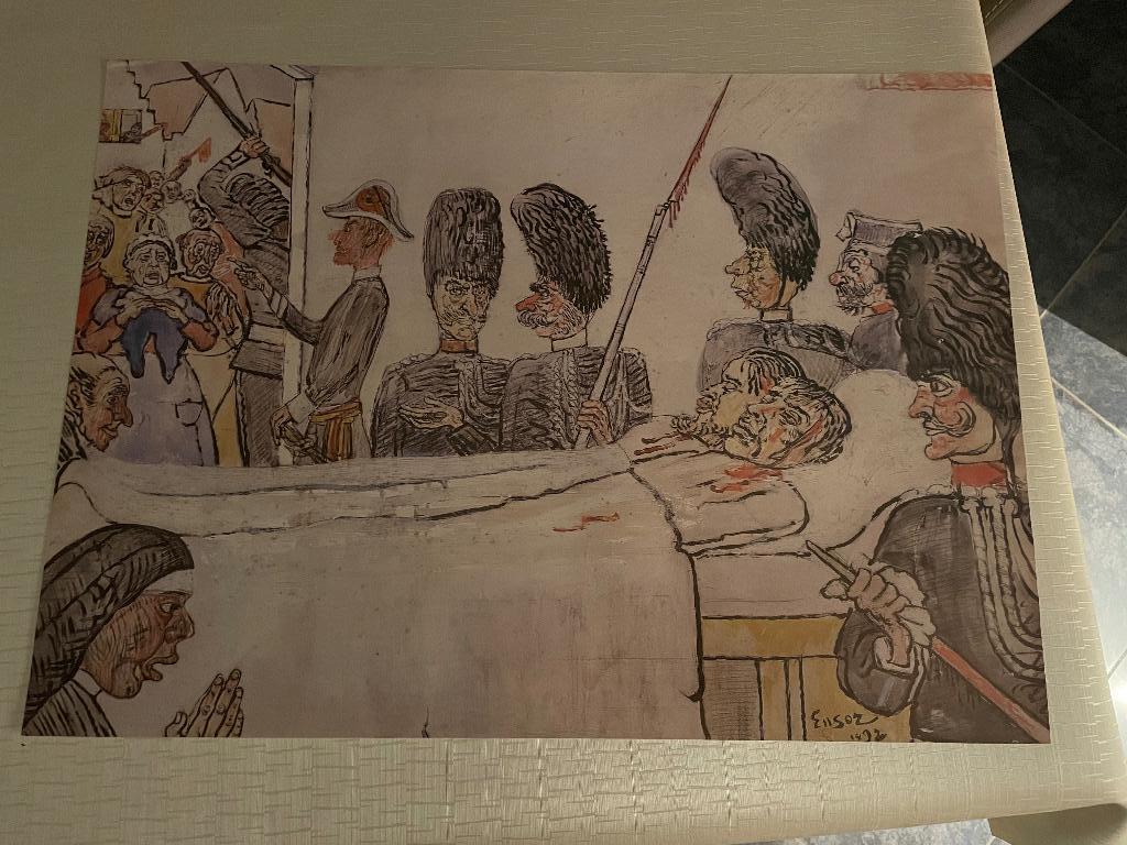 Reproductie/Affiche schilderij Ensor, Enlèvement
