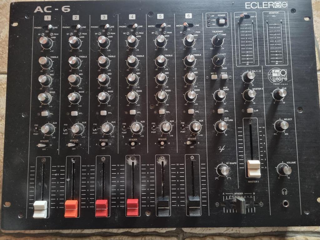 Ecler AC-6, Musique & Instruments, Enlèvement, Comme neuf, 5 à 10 canaux, Entrée micro