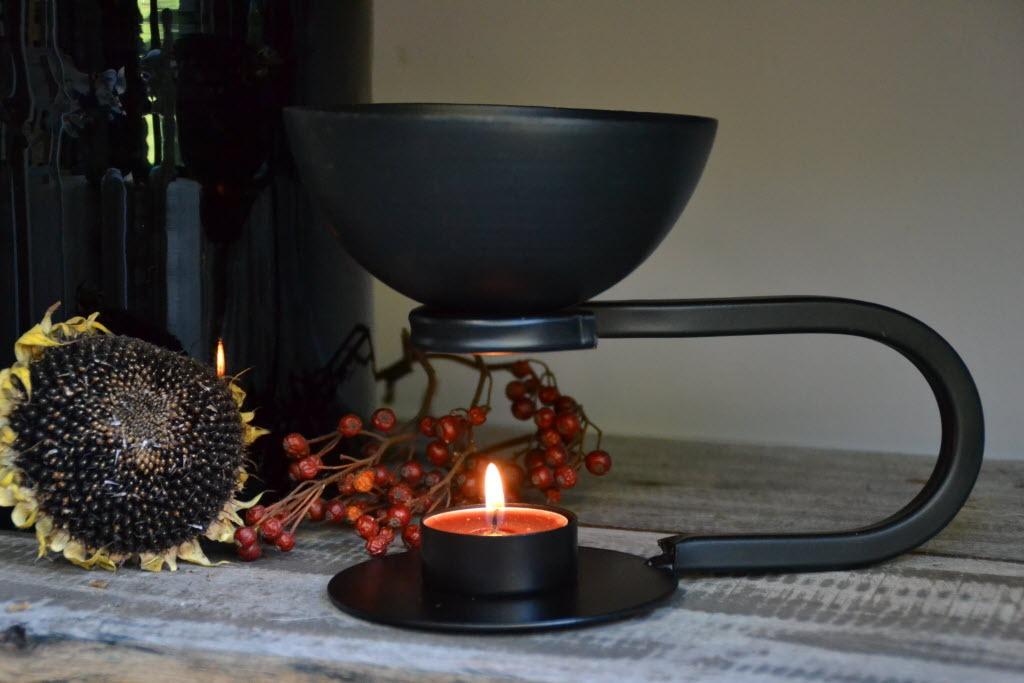 GEURBRANDER - OLIE/WAX landelijk AMGERBLOKJES, Huis en Inrichting, Woonaccessoires | Kandelaars en Kaarsen, Zwart, Nieuw, Ophalen of Verzenden