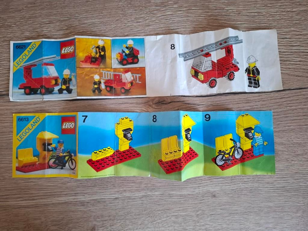 Lego : 2 originele bouwinstructies, Verzenden, Zo goed als nieuw, Lego
