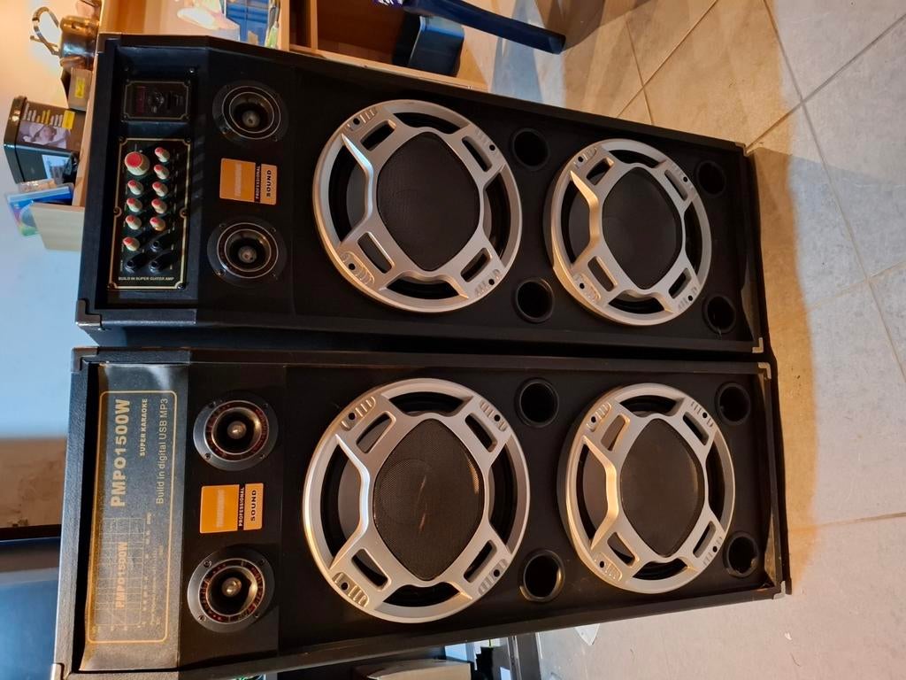 Boîtes de karaoké 3000W, TV, Hi-fi & Vidéo, Enlèvement, Comme neuf