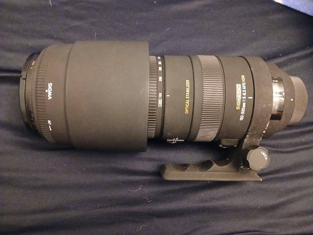 Sigma 150-500 mm nikon f vatting, Ophalen of Verzenden, Gebruikt