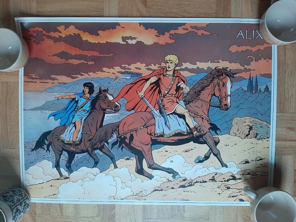 poster alix casterman annee 1990 bd  jacques martin, Enlèvement ou Envoi, Une BD, Jacques Martin, Utilisé