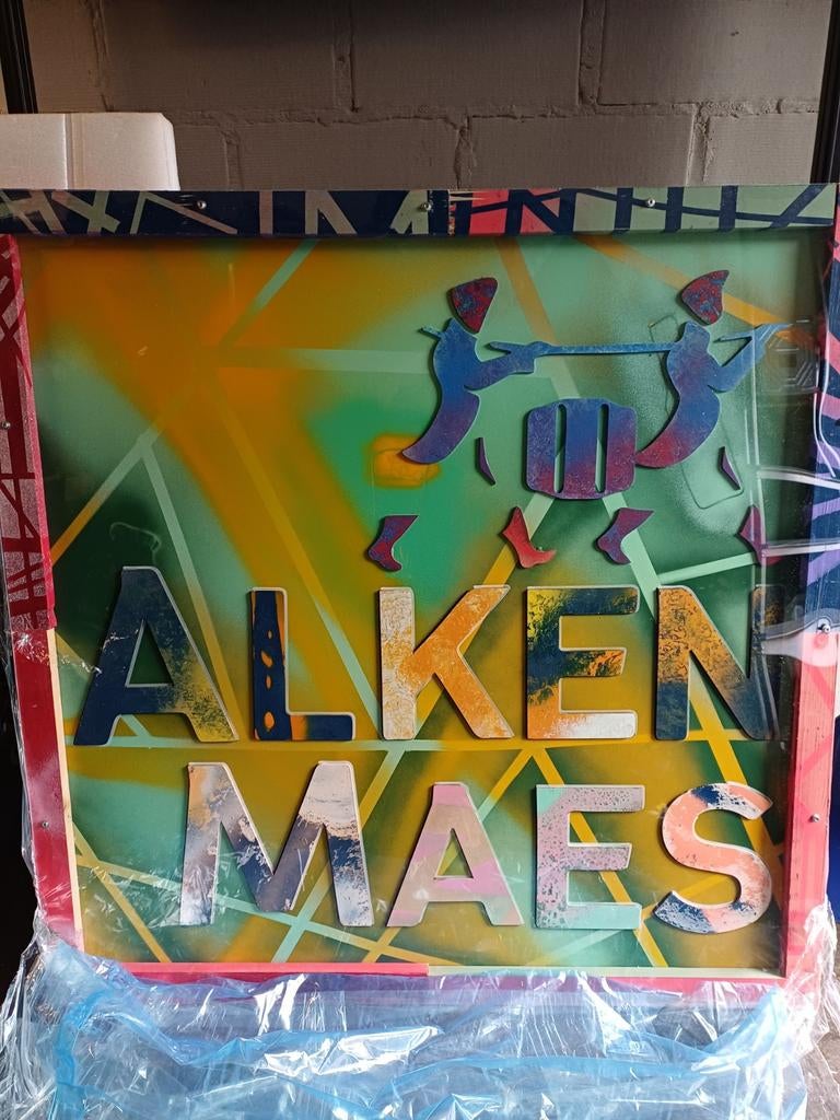 Decoratieve kader Alken-Maes ( Cristal Alken  ), Ophalen