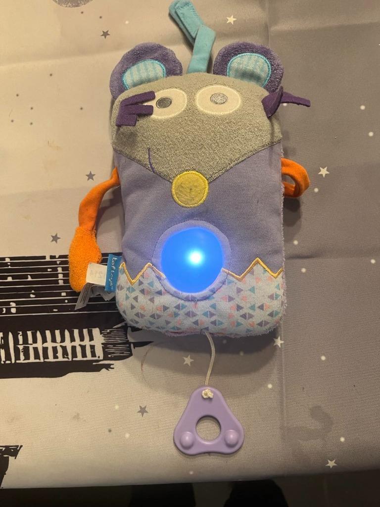 Taf Toys Nachtlampje Knuffel met muziek Muis extra zacht - 0, Ophalen of Verzenden, Gebruikt