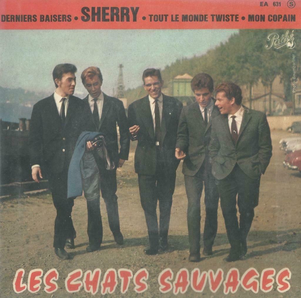 Les Chats Sauvages – Sherry / Mon copain + 2 – Single - EP, Gebruikt, 7 inch, Ophalen of Verzenden, Pop