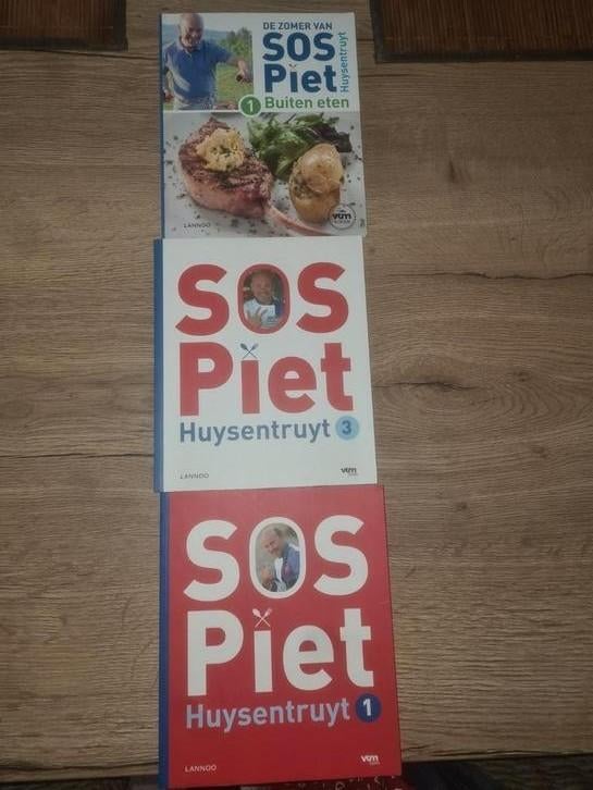 Kookboeken SOS Piet. 3 stuks, Ophalen of Verzenden, Zo goed als nieuw