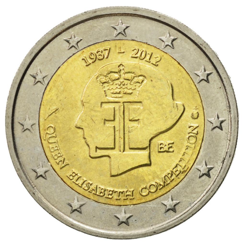 2 euro België 2012 Koningin Elisabeth Wedstrijd, Ophalen of Verzenden, België, 2 euro