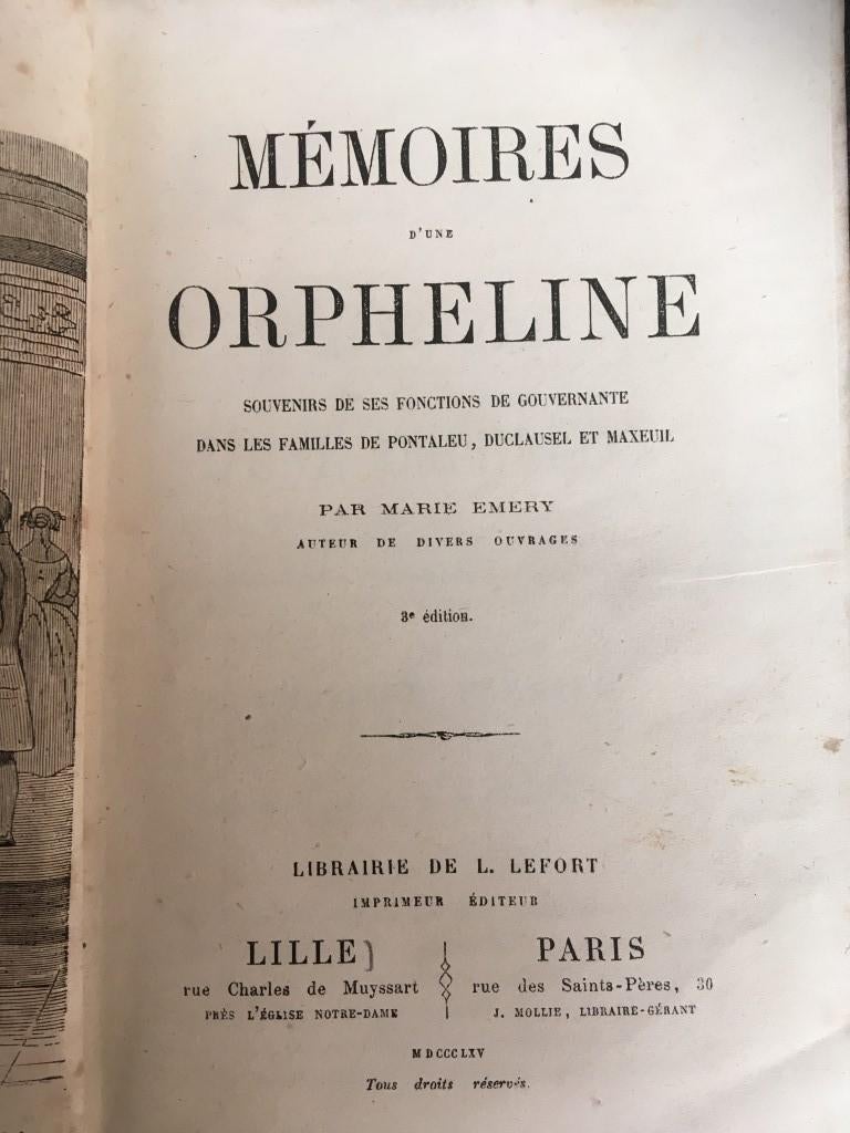 Mémoire d'une orpheline - Marie Emery, Enlèvement ou Envoi