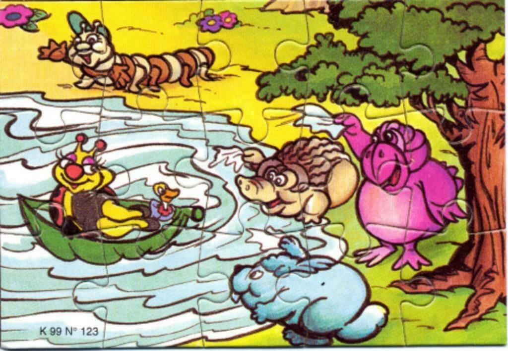 Kinder Surprise Puzzle K03 n 123 + Bpz, Enlèvement ou Envoi, Comme neuf, Numéros K