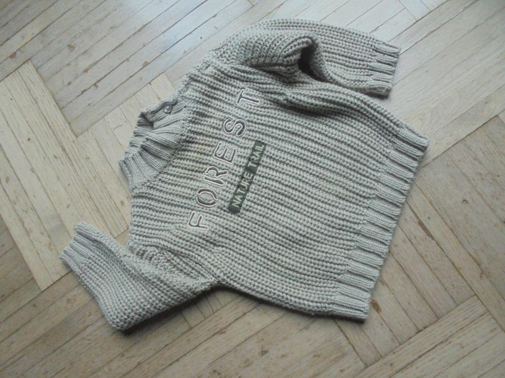 pull d'hiver tricoté taille 74, Enlèvement ou Envoi, Comme neuf, Garçon, Pull ou Veste