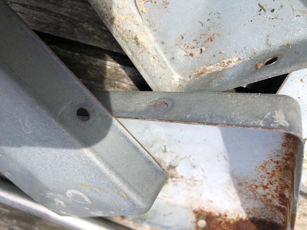 Lot de 4 dessus pour poteaux en bois, Utilisé, Gris, Autres types