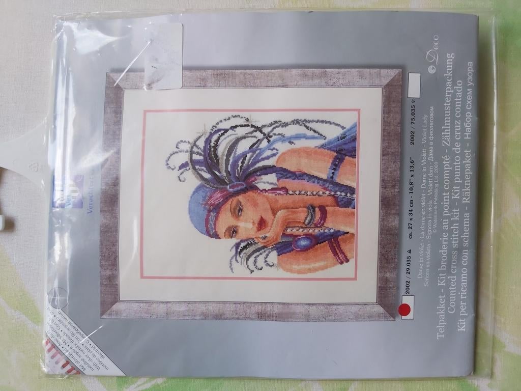 Vervaco - Dame in violet - telpakket, Ophalen of Verzenden, Nieuw