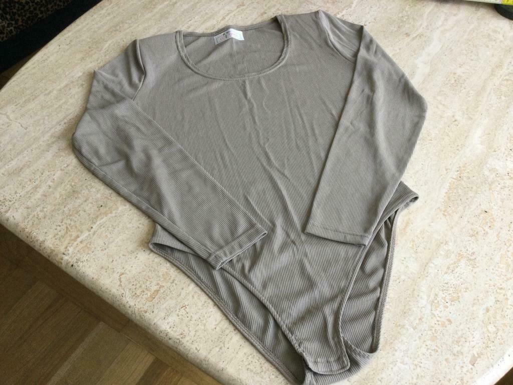 Body manches longues, Comme neuf, Beige