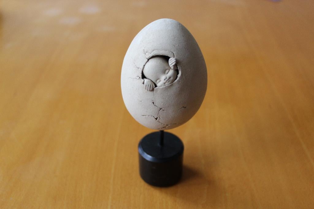 ei keramiek, Antiek en Kunst, Curiosa en Brocante, Ophalen of Verzenden